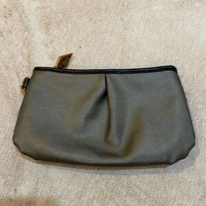 MZ Wallace Zippered Pouch Gray Bedford Like New